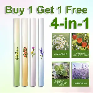 Natural Mullein & Natural Mullein & Mint Herbal Fresh Breath Stick, Portable Oral Aromatic Scent Stick