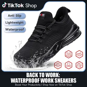 【New Upgraded】Non-Slip Work Shoes SRC Oil Resistant Breathable Mesh Comfort Chef Footwear Men's & Women's Versions Black Nurse Shoes Lightweight Girl Closed with Laces Anti Slip Waterproof