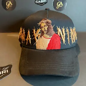 Rude Awakenings Dandy Hats thorns Embroidered Jesus Design with Thorns Detail for Unique Style New With Tags
