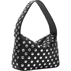 Studded Purses Y2k Shoulder Bag 90s Punk Women Shouder Purse Vegan Leather Designer Handbags Streetwear 2000s