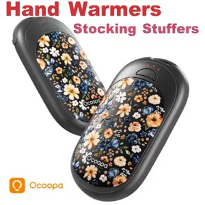 Ocoopa Hand Warmers Rechargeable 2 Pack 2025 Upgraded 5000mAh Electric Portable Pocket Heater with 3 Modes & 16h Runtime Ideal for Skiing Hunting & Christmas Gift