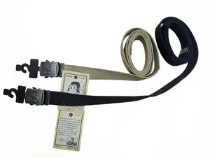 Ben Davis Cotton Webbing Belts with Metal Buckle Adjustable 54 Inch Length for Adults Authentic Look Versatile Fit 100% Cotton Webbing