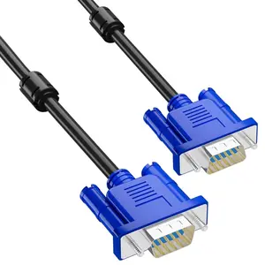 6ft (1.8m) Male-to-Male VGA Monitor Cable, Tech Accessories Video Cord for PC/Laptop to Projector (VGA Plug), Office/Home Use, Blue