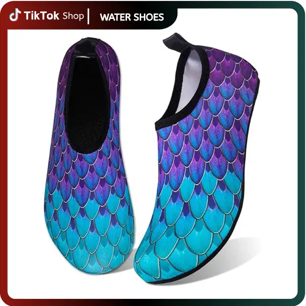 Slip-On Water Shoes for Men & Women, Quick-Drying Lightweight Barefoot Design with Anti-Slip Soles for Beach Swim & Pool, Quick Drying Shoes, Outdoor Water Shoes