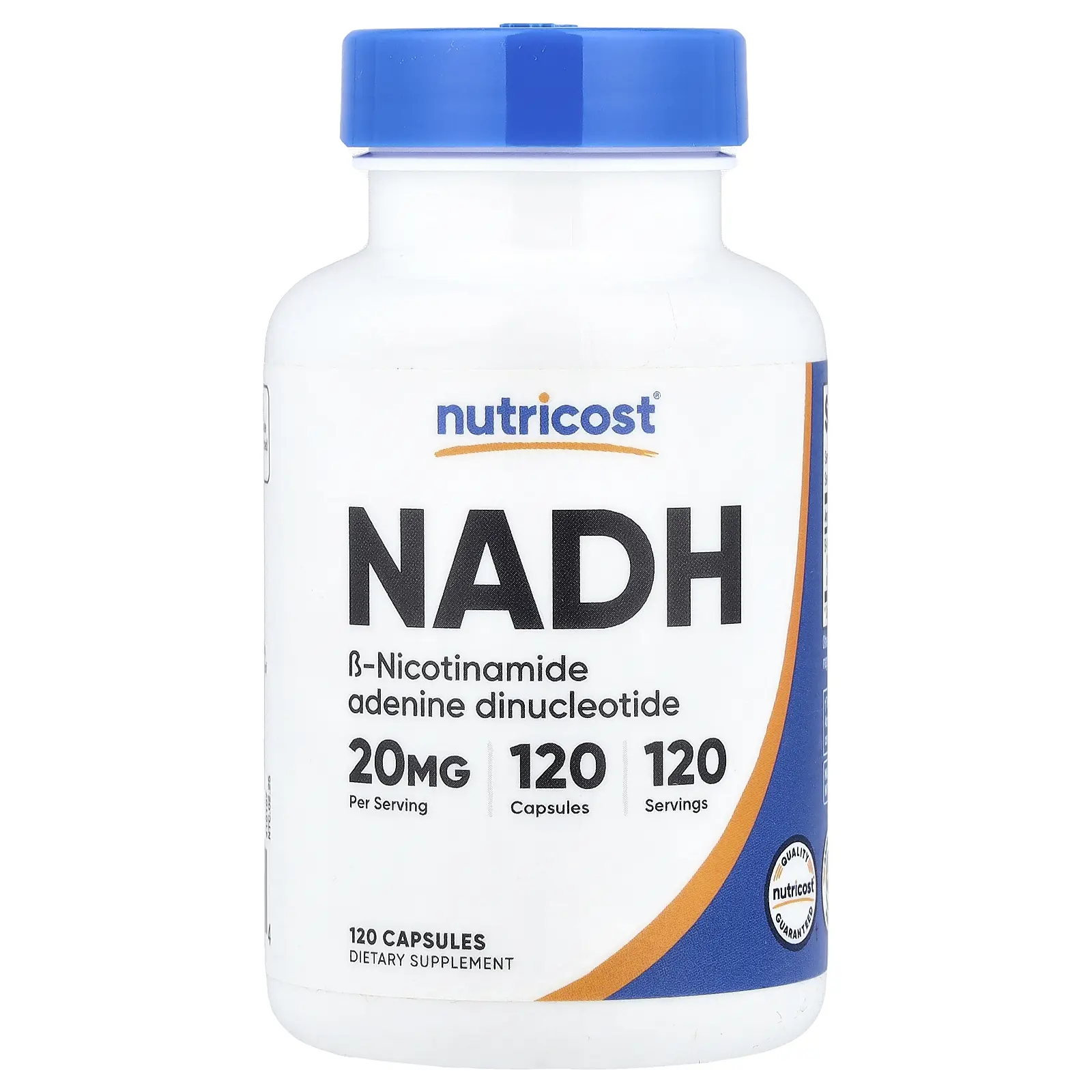 Nutricost NADH, 20 mg, 120 Capsules