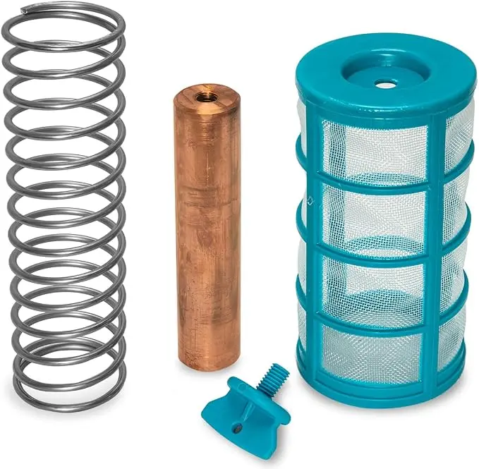 Replacement Set for Solar Pool Ionizer 90134 Anode & Screen Kit for Pools Over 35000 Gallons, Pool Accessories, Swimming Pool Cleaner, Copper Core Removal Mineral