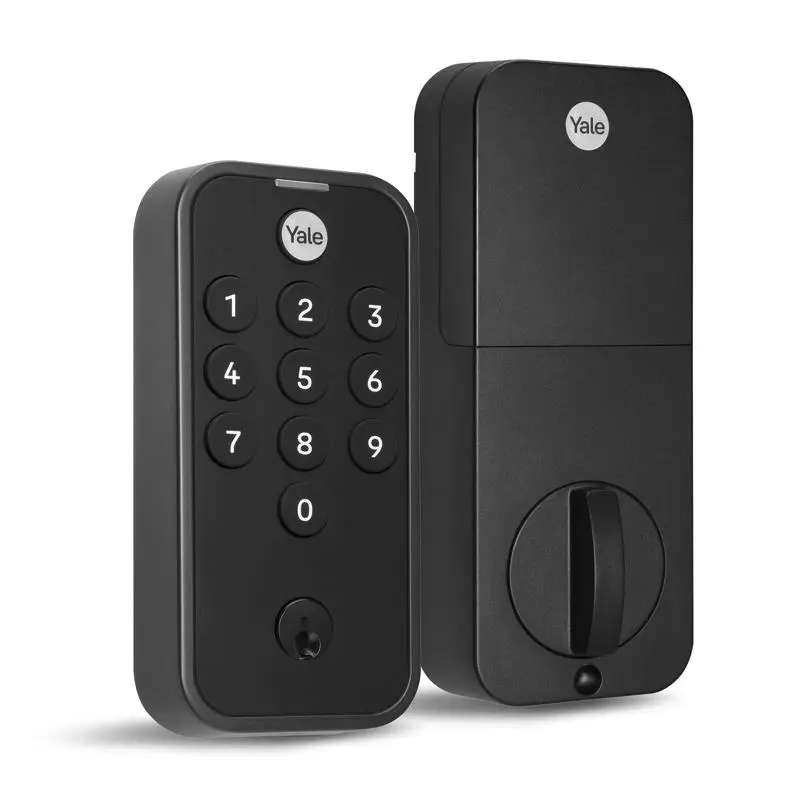 Yale Electronic Deadbolt 5053352 - Matte Black Metal Body, 2-Grade Security, Backlit Keypad, Keyless Entry, Backup Key, No App Needed, Batteries-Included, Ideal for Residential Doors & Home Caretakers