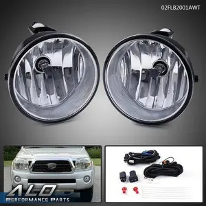 Fit For 2005-2011 Toyota Tacoma Bumper Fog Lights Driving Lamps + Bulbs Complete