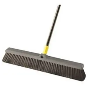 212 MAIN Quickie Bulldozer Multi-Sweep Push Broom - 24 in, Smooth, Durable, Steel-Enhanced, Polypropylene Fiber for Smooth Floors (Series 533, Quickie Manufacturing 0418244)
