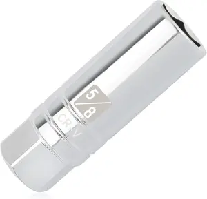 5/8" Magnetic Spark Plug Socket,6-Point 3/8" Drive Thin Wall Spark Plug Socket,Universal Spark Plug Removal Tool Car Accessories for Most Cars Trucks SUVs (5/8 inch)