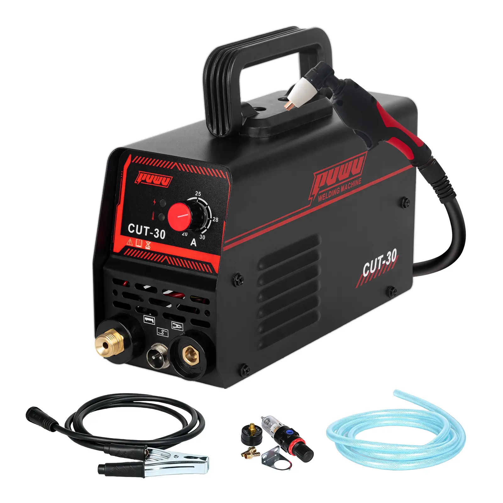 PUWU CUT-30A IGBT Inverter High-Frequency Contact Plasma Cutter - Metal Cutting Machine with 11MM Max Cutting Thickness, Professional Plasma Cutting Machines for Tools & Hardware Soldering Equipment Welders