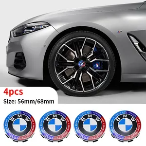 Bmw Car Wheel HUB Center Caps 56mm/68mm, 4pcs Universal Fit, Compatible with All Models, Replacement Accessories