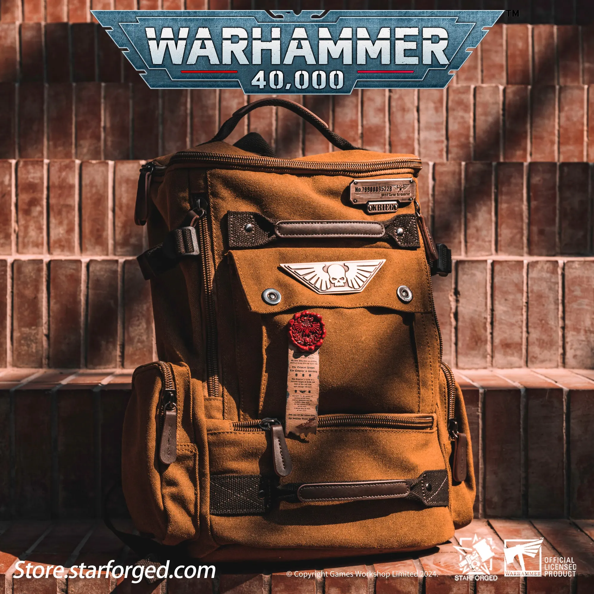 Starforged Astra Militarum Death Korps of Krieg Siege Regiment BackPack Warhammer 40K Computer Bag other