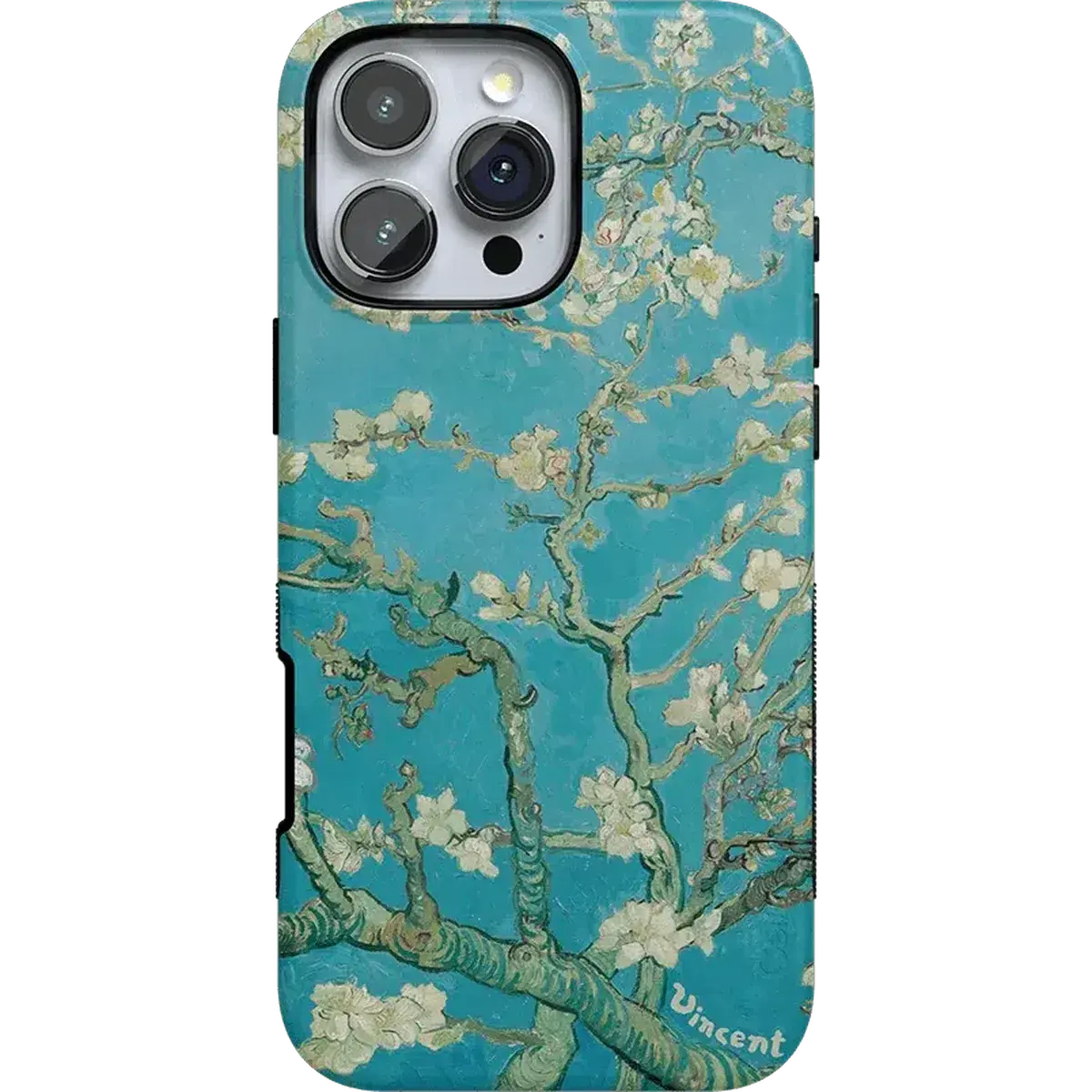 Casely iPhone 16 Pro Case | Van Gogh Museum | Almond Blossom Floral | Bold Protective Design | Compatible with MagSafe