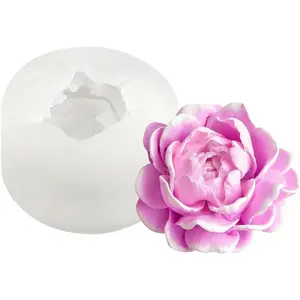 Candles Molds for Candle Making, 3D Flower Silicone Molds for Fondant Chocolate Candy Cake Decorating Baking Candle Soap Pastry Polymer Clay Craft Mould (Jasmine)
