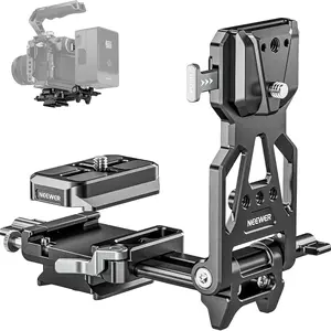 NEEWER ps015 pro Foldable V Mount Battery Plate with Arca Type Quick Release Camera Baseplate, Lightweight DSLR Camera Video Rig