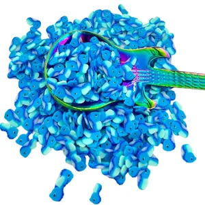 Blue Seahorse Polymer Clay Pieces