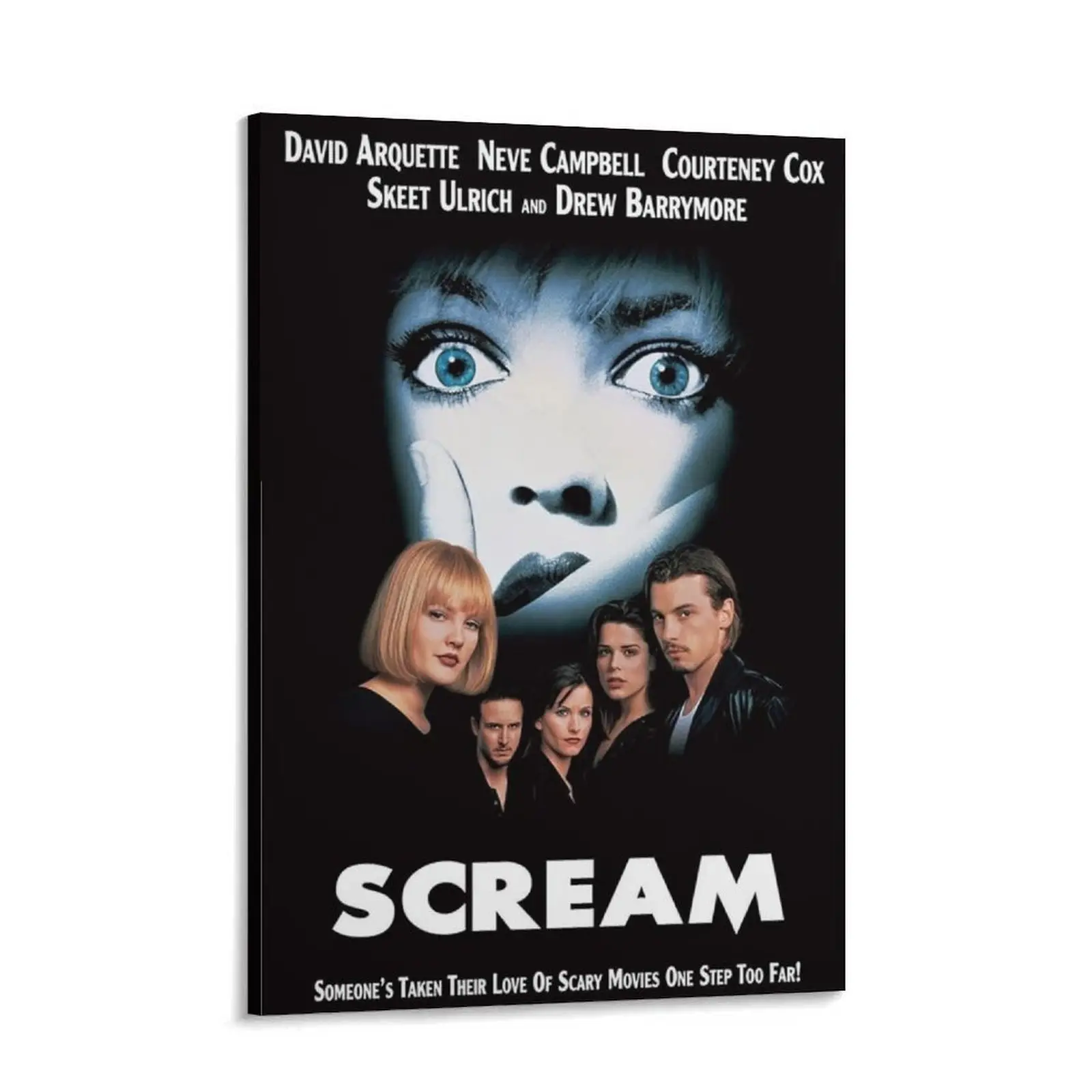 Wes Craven's 1996 Classic Scream HQ Vintage Art Canvas Print - Artistic Wall Decor Collectibles, Kid Room Home Decoration Gift