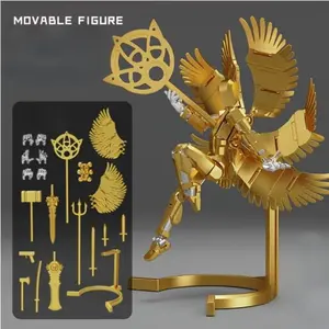 Six-Winged Angel Doll DIY Assembly Full Joint Movable Technology Dummy Model Toy, Collectible Action Figure, Unique Gift Idea