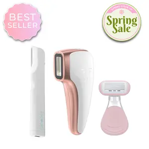 Summer Ready Bundle | RIKI Silky IPL Hair Removal Device & Ex Fuzz Off Dermaplaning Tool & RIKI Aloe Razor