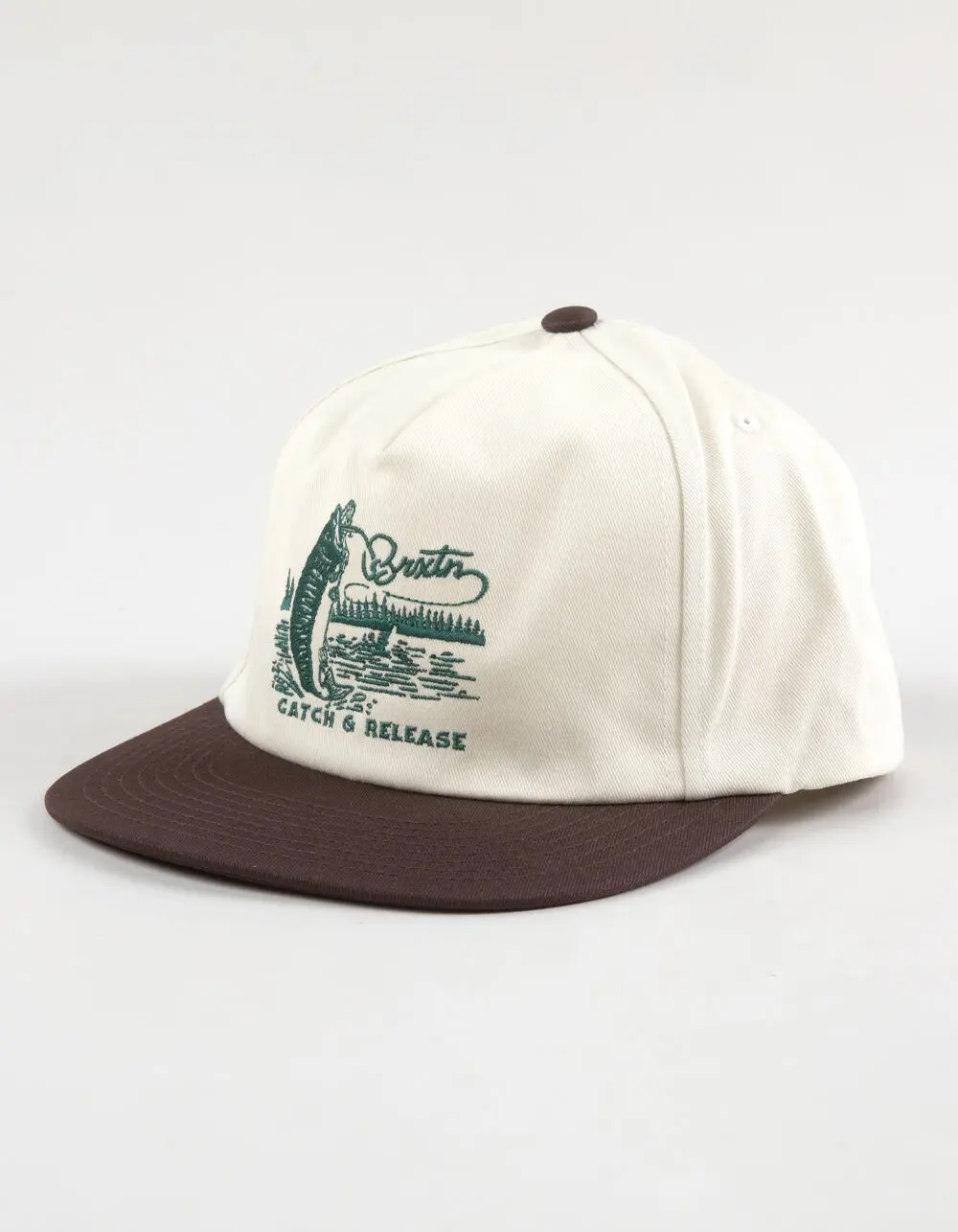 BRIXTON  Mens Catch & Release Snapback Hat, Brown Combo