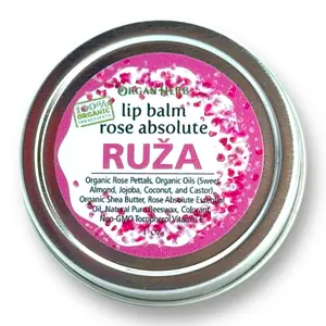 OrganHerb Organic Rose Absolute Lip Balm 1 oz – Luxurious Hydration with Pure Rose Essence