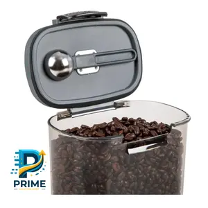 Progressive ProKeeper Plus Coffee Container Kitchen Lid Plastic Rectangle Silicone Stainless Steel Utensils Storage Wide Mouth Plastic With Lid