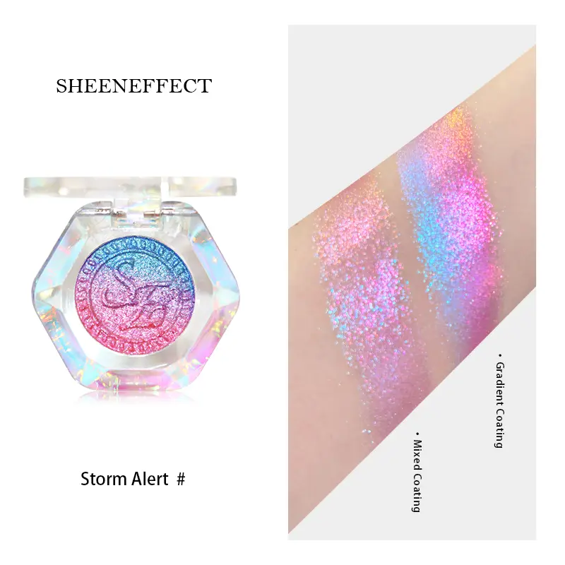 Multichrome Eyeshadow & Highlighter Powder, Biodegradable Cosmetic with Holographic Glitter, Long-Lasting for a Brightening Bling Effect, Youth, Shimmery Eyeshadow, Radiant, Gluten Free, Sheen Effect, Single Item, Makeup Products, Eyeshadow‑Like Shine