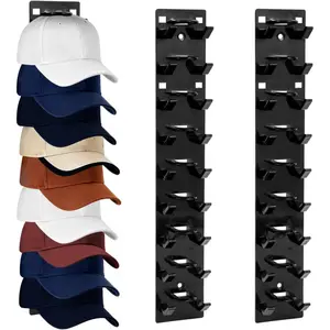 Hat Organizer Wall Rack – Cap Storage Holder (2 Pack)