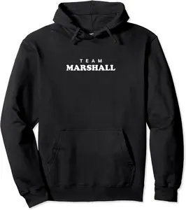 Team Marshall Personalized Surname Bride Family Wedding Pullover Hoodie - Jenniferlau Shop 81B0CZRGDDYW