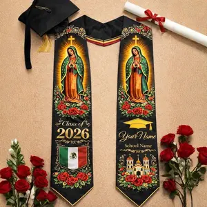 Custom Mexican Graduation Stole, Mexican Flag Graduation Sash 2026, Mexico Pattern Stole, Custom Sash Senior Graduation Gift 2026 Graduation Stole