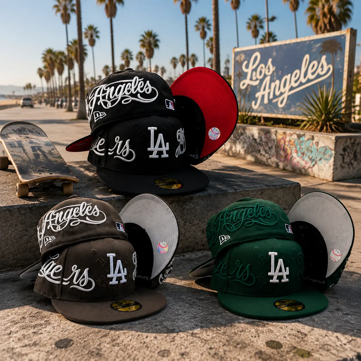 2026 Los Angeles Dodgers Hat, LA Cap, New Era 59FIFTY, MLB Baseball Cap, Fitted Hat, Streetwear Hat, Premium Embroidery, Baseball Style, Trendy Cap, Gift for Baseball Fans