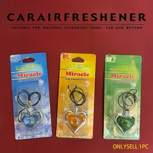 Heart-Shaped Car Perfume Diffuser, Car Interior Diffusers, Breathable Membrane, Fresh Air Fragrance for Cars, Vehicle Aroma Enhancer, Essential Car Accessory, Heart Shape Design