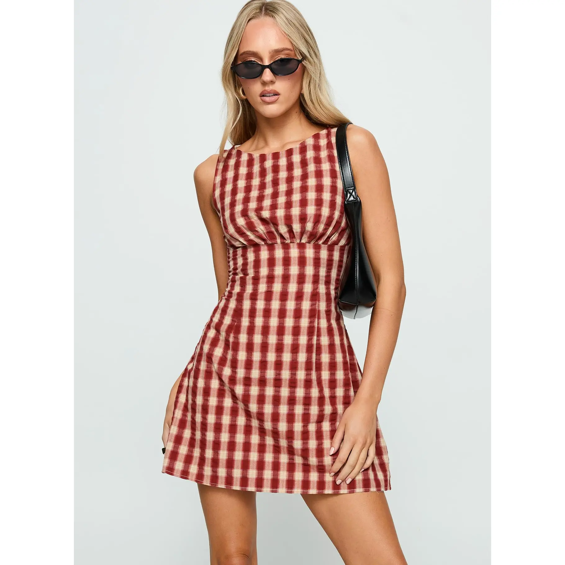 Sweet Somethings Mini Dress Red Check
