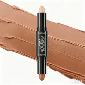 Yanqina Dual-Ended Contour Stick, Highlighter and Shadow Combo, V-Shaped Face Sculpting, Makeup Essential, Beauty Tool
