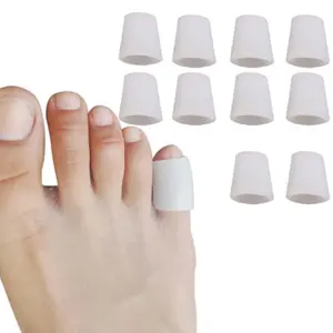 10pcs/Pack Toe Protector Sleeve, Anti-Friction Foot Toe Cover, Small Toe Cover, Foot Care Tools, Silicon Toe Tube, Thumb Care For Blisters, Hammer Toes, Corns