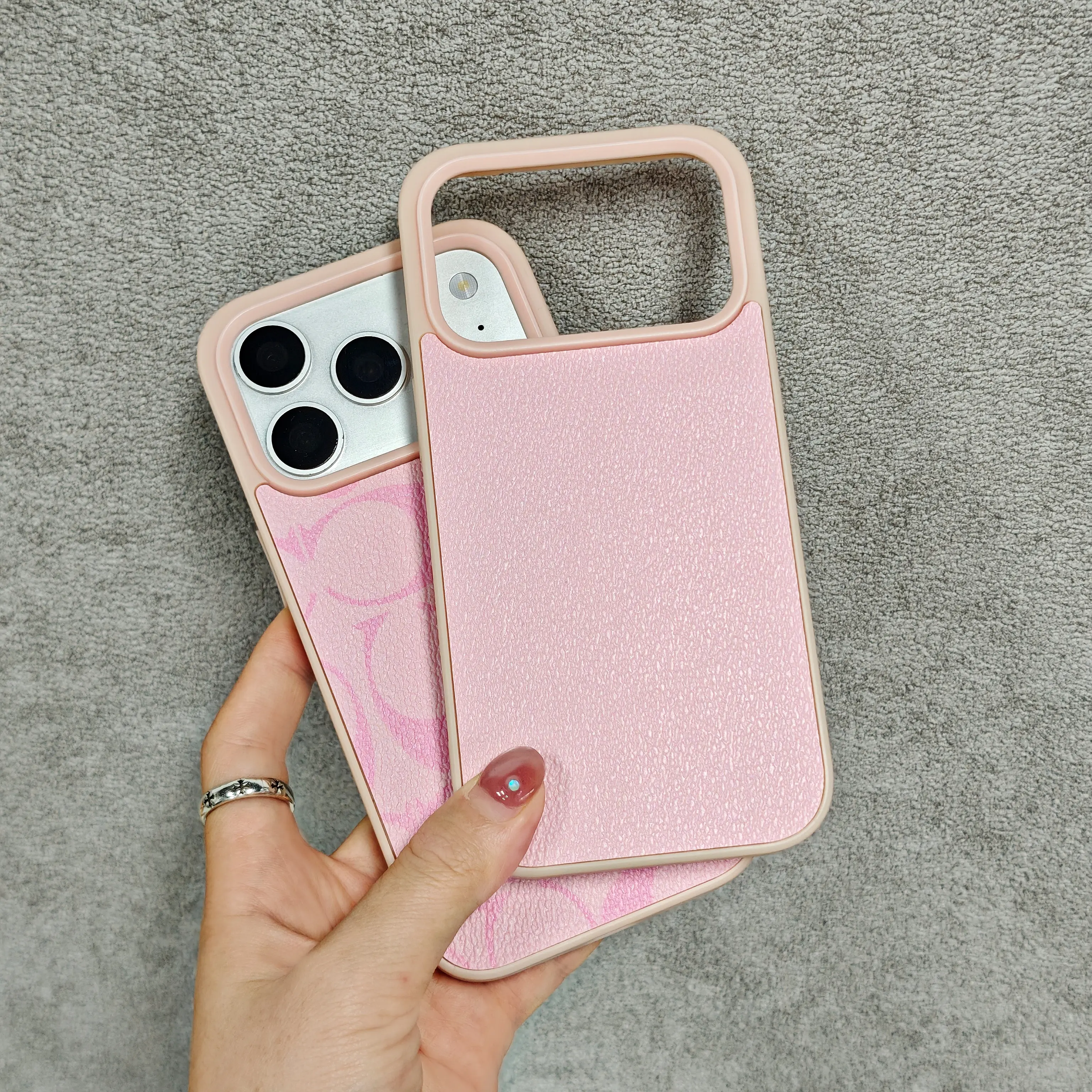 Luxury textured phone case, compatible with iPhone 17 Pro Max/16/15/14/13/12/11 Pro Max, full-coverage design with drop protection. Stylish and unique soft case for iPhone 16 Plus—trendy and cute, designed specifically for women.