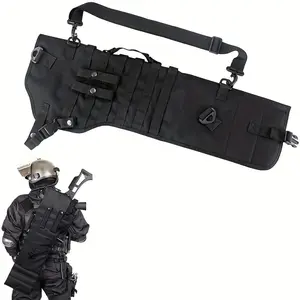 Tactical Shotgun Rifle Sheath Holster with Molle Sling Bag - Heavy-Duty Nylon with Quick-Release Strap, Ambidextrous Design for Right-Handed & Left-Handed, Hunting, Shooting, Hunting Gear, Classic Style, Durable Construction, Outdoor Enthusiasts Cozy Fluf
