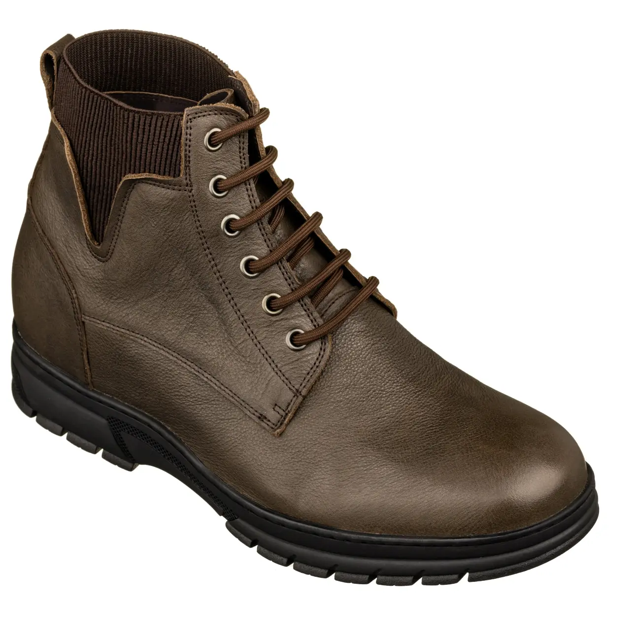 TOTO - K84016 - 2.8 Inches Taller (Chocolate Brown) - High Top Work Boots