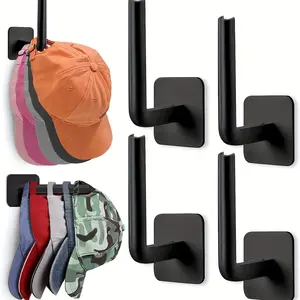 10pcs/set Storage Hooks, No Need To Punch Holes, Hanging Keys, Hats, Towels, Self-adhesive, Home Space Saving, Storage, Bathroom Organizer, Bathroom Organizing Accessories, Suitable For Entrances, Corridors, Bathrooms, Bedrooms, Homes, Dormitories