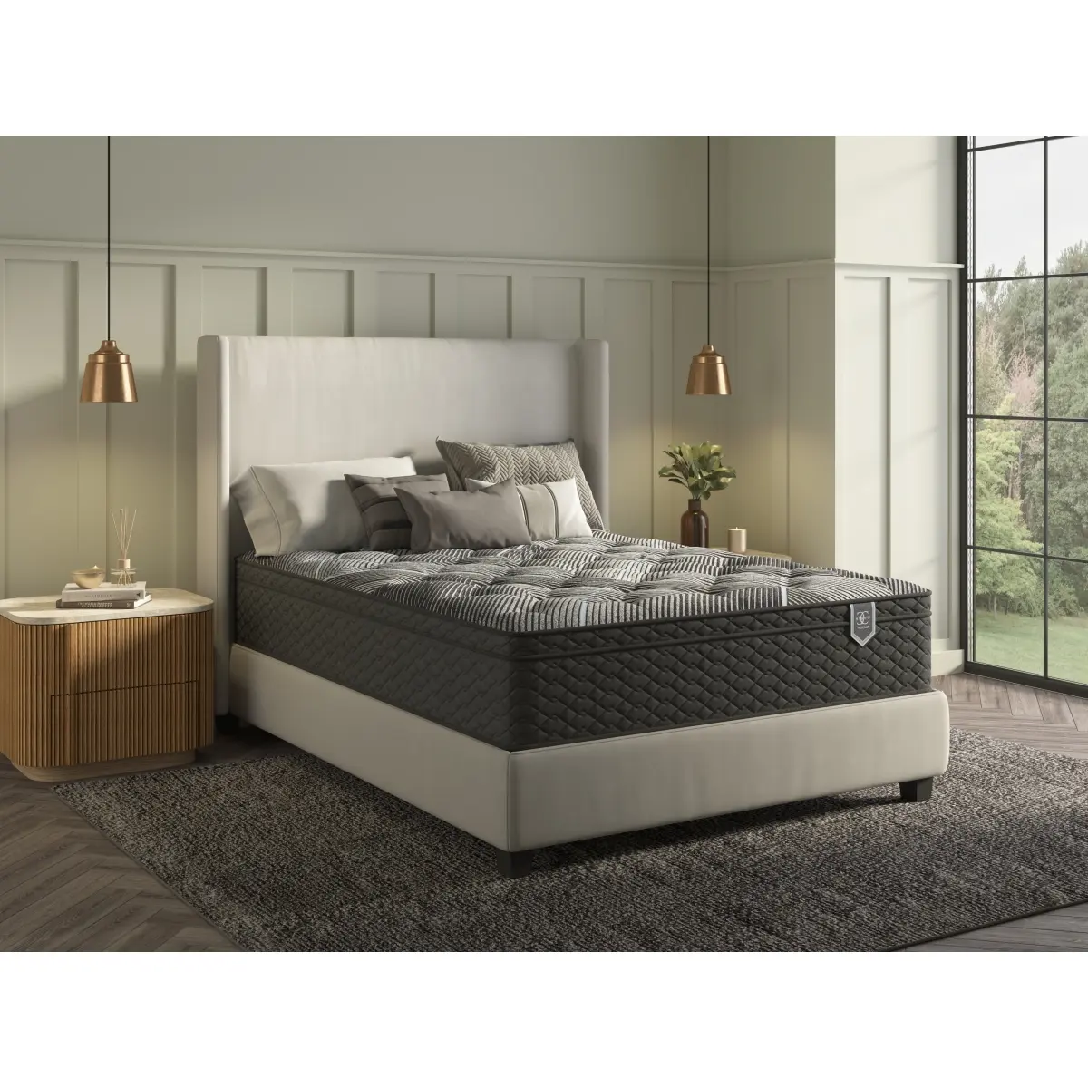 Restonic ComfortCare Hybrid Memory Foam Mattress - California King, 800-Series Individually Wrapped Coils, Ergonomic Design, Breathable Marvelous Middle Technology, Sleep Cool Viscoelastic Foam Mattress for Adults, Memory Foam Mattresses, Viscoelastic Foa
