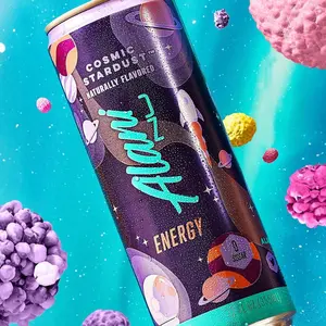Alani Nu Energy Drink 24 Pack – Cosmic Stardust Flavor – Zero Sugar, Low Calorie, 200mg Caffeine, B Vitamins & Biotin