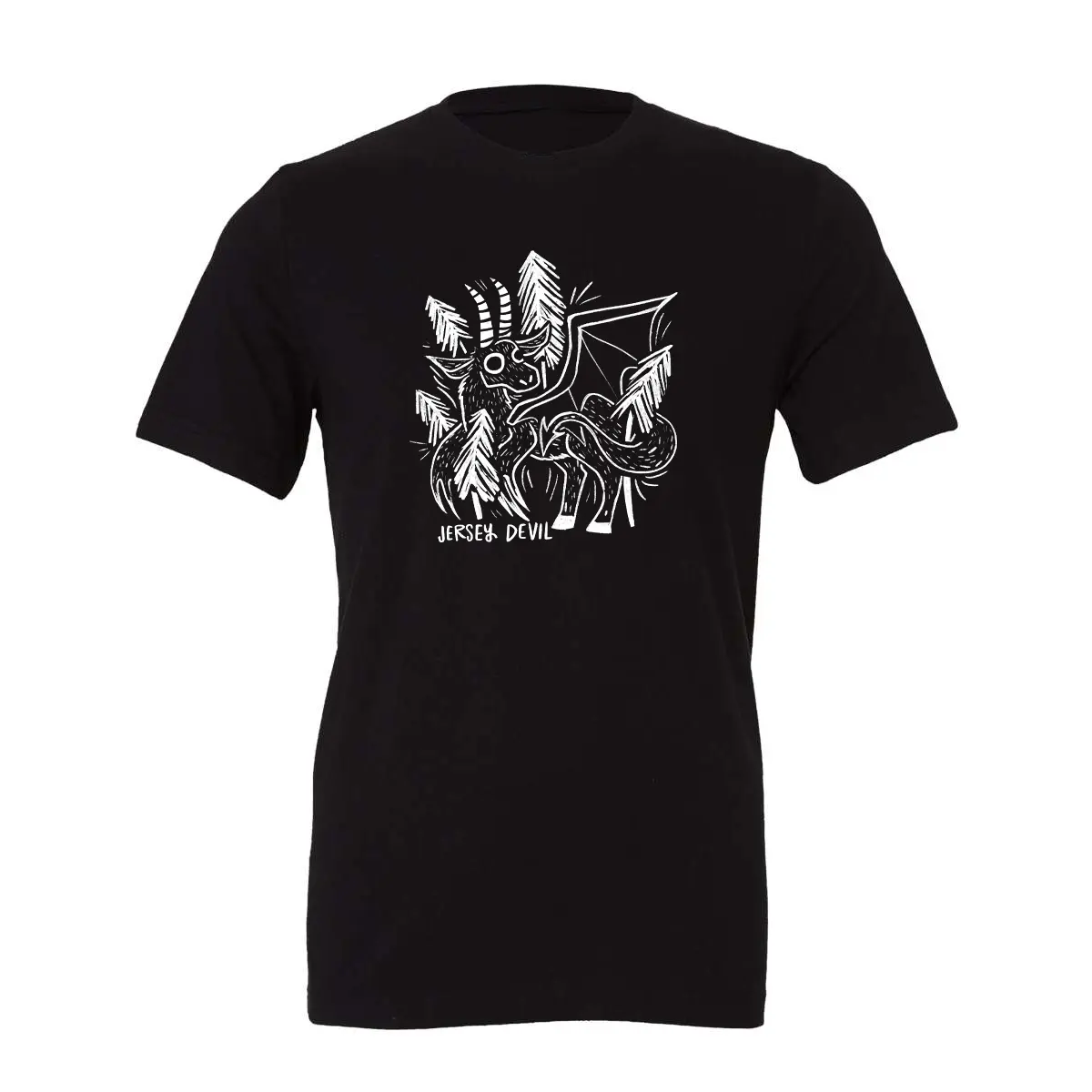 Jersey Devil Cryptid Ringspun Cotton Short Sleeve T-Shirt