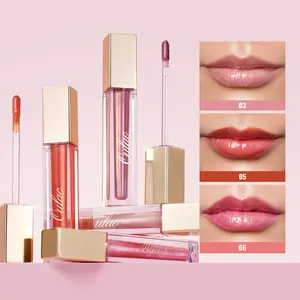 OULAC Crystal Shine Lipgloss - Mirror Glassy Finish, Moisturizing & Non-Sticky Lip Gloss Vegan Lightweight Makeup Hydrating Lipstick Moisture Shimmer, Christmas Gifts for Women