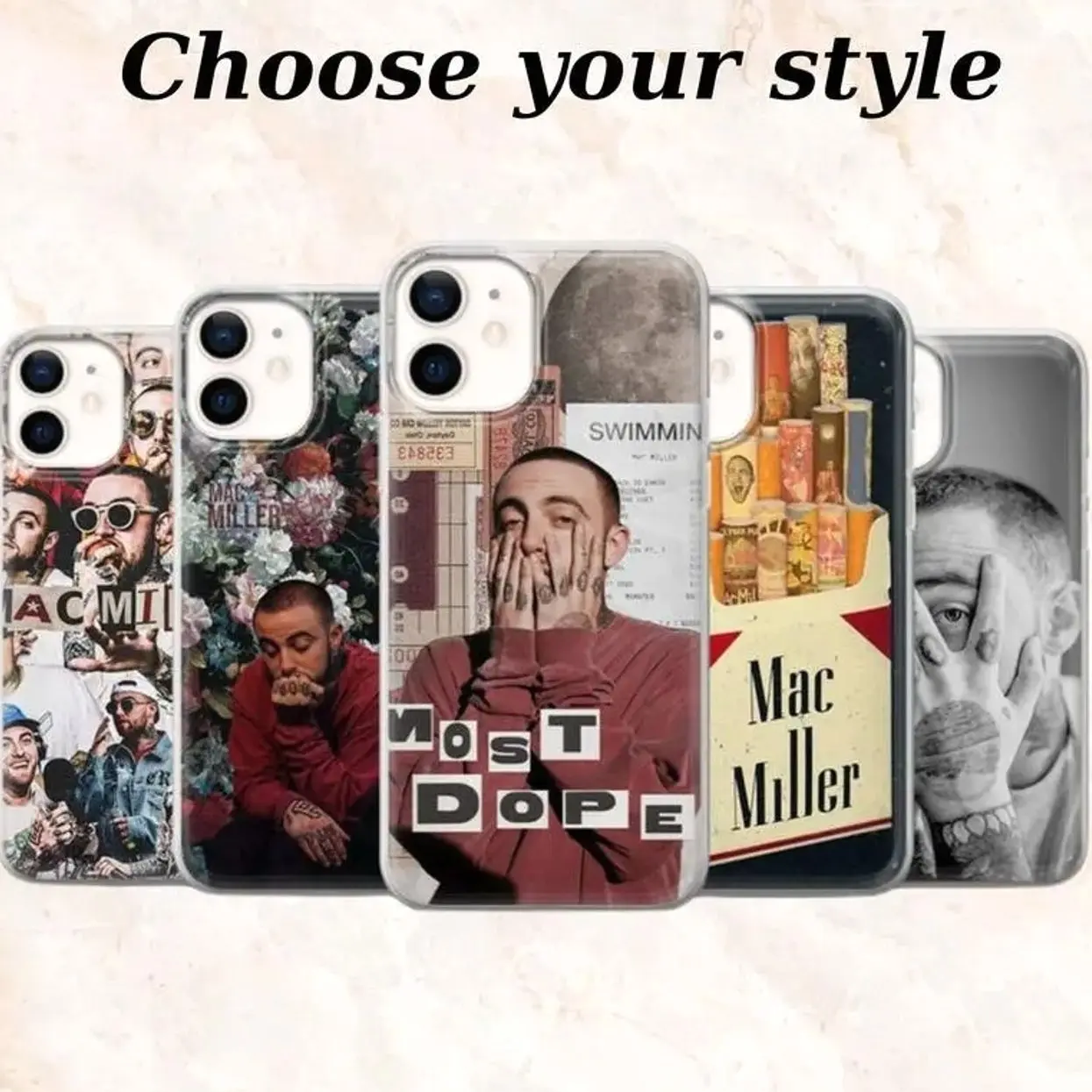 Mac Miller Phone Case, Lyrical Hip Hop Music Aesthetic Tough Protective Cover Compatible with iPhone 17, 16, 15, 14, 13, 12, 11 & Samsung Galaxy S25, S24, S23 – Gift for Mac Miller Fans