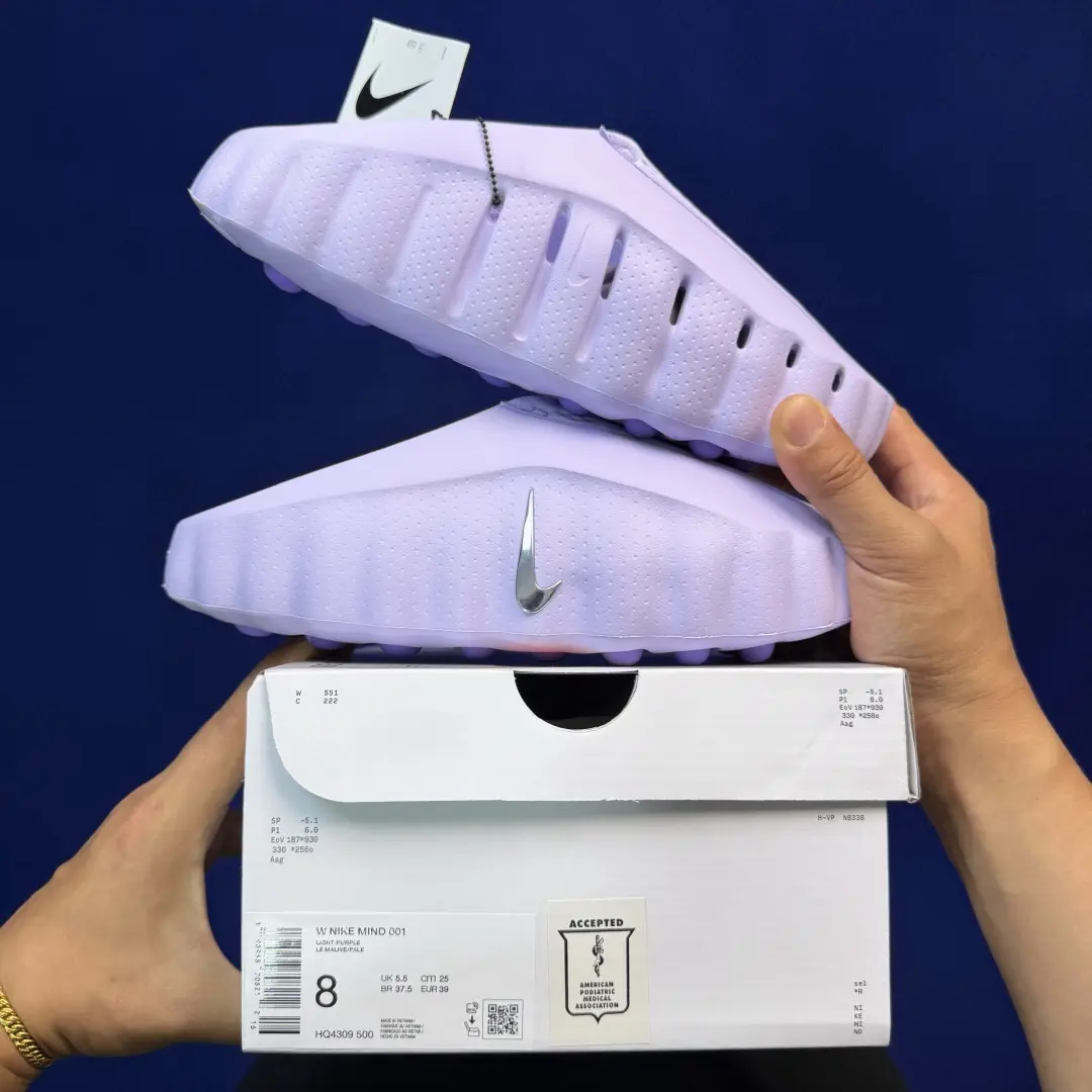 Men’s Lavender Purple EVA Mule Slides, One‑Piece Molded Hollow Breathable Slip‑On Clogs, Thick Non‑Slip Particle Outsole, Lightweight Trendy Slippers For Indoor Outdoor Beach Pool Casual Street Daily Wear