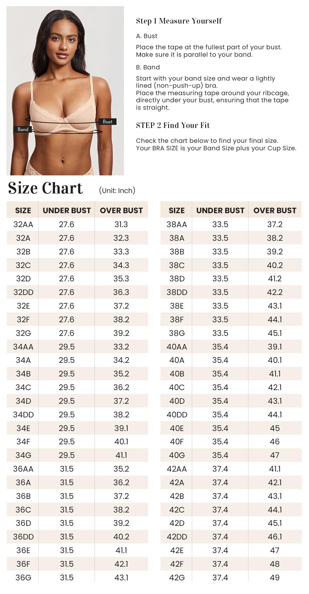 DOBREVA Women's Balconette Lace Bra See Through Demi Sheer Mesh Plus Size Underwire No Padded SpringStatements