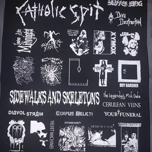 Goth, rock, dark wave patches sheet diy decoration quilt fabric