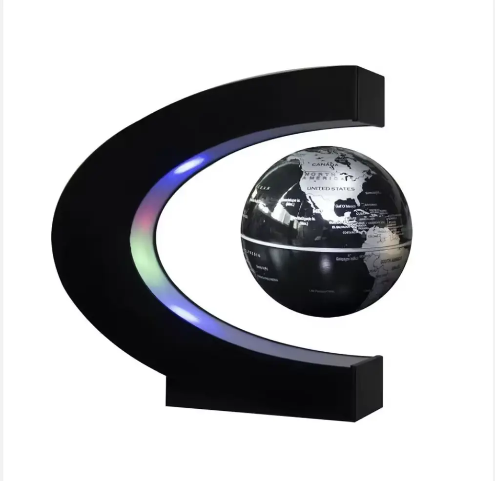 World Earth Map Rotating Globe Magnetic Floating Globe Magnetic Levitating Globe for Desk Decor Education Geography
