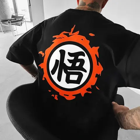 Dragon Ball DBZ Unisex Summer outfits men streetwear 80s 90s graphic tees cotton Anime tank tops men gifts